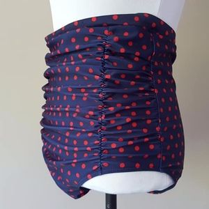 Bathing Suit Bottoms Polka Dots High Waist